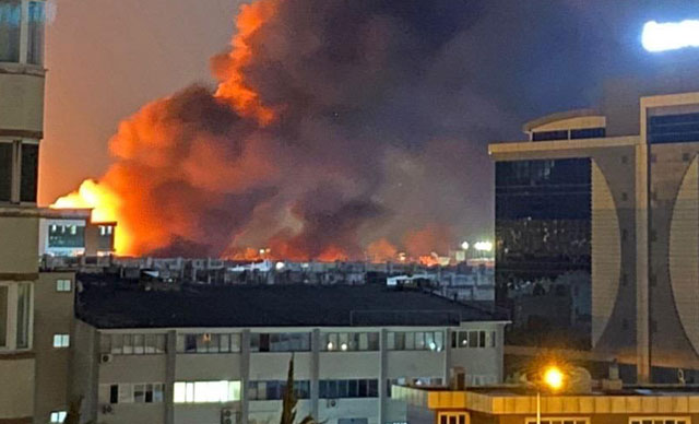 İstanbul’da Korkutan Yangın İçin Havadan Söndürme İstendi