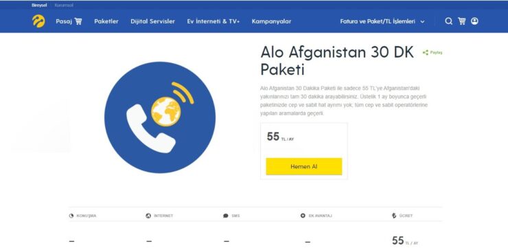 Turkcell’den dikkat çeken paket