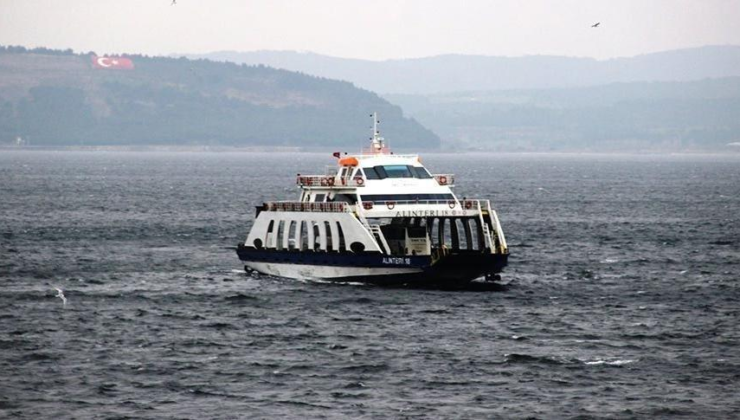 Çanakkale Boğazında Feribot Seferleri İptal