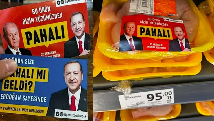 “Erdoğan Sayesinde” Etiketlerini Tasarlamıştı