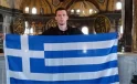 Ayasofya Ziyaretinde Yunan Bayrağı Provokasyonu: Sosyal Medyada Büyük Tepki!