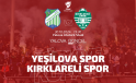 Yeşil Yalova Spor – Kırklarelispor maçı izle! Ne zaman, saat kaçta, hangi kanalda? Maç kadrosu, ilk 11’ler