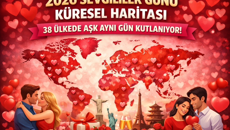 2026 Sevgililer Günü Küresel Haritası: 38 Ülkede Aşk Aynı Gün Kutlanıyor