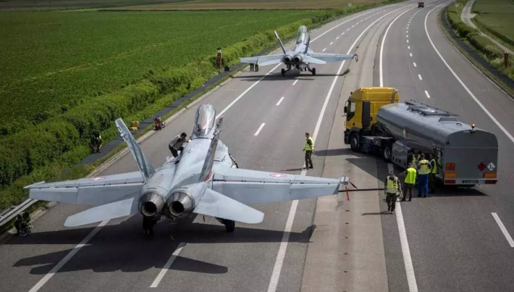 İsviçre Hava Kuvvetleri ‘Alpha Uno’ Tatbikatını Gerçekleştirdi