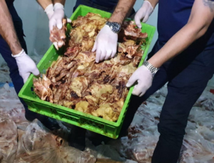 Şanlıurfa Haliliye’de 10 Ton Kaçak Tavuk Ele Geçirildi