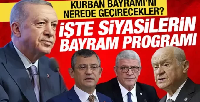 Siyasi Liderlerin Bayramlaşma Programı Belli Oldu