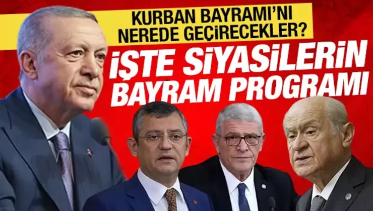 Siyasi Liderlerin Bayramlaşma Programı Belli Oldu