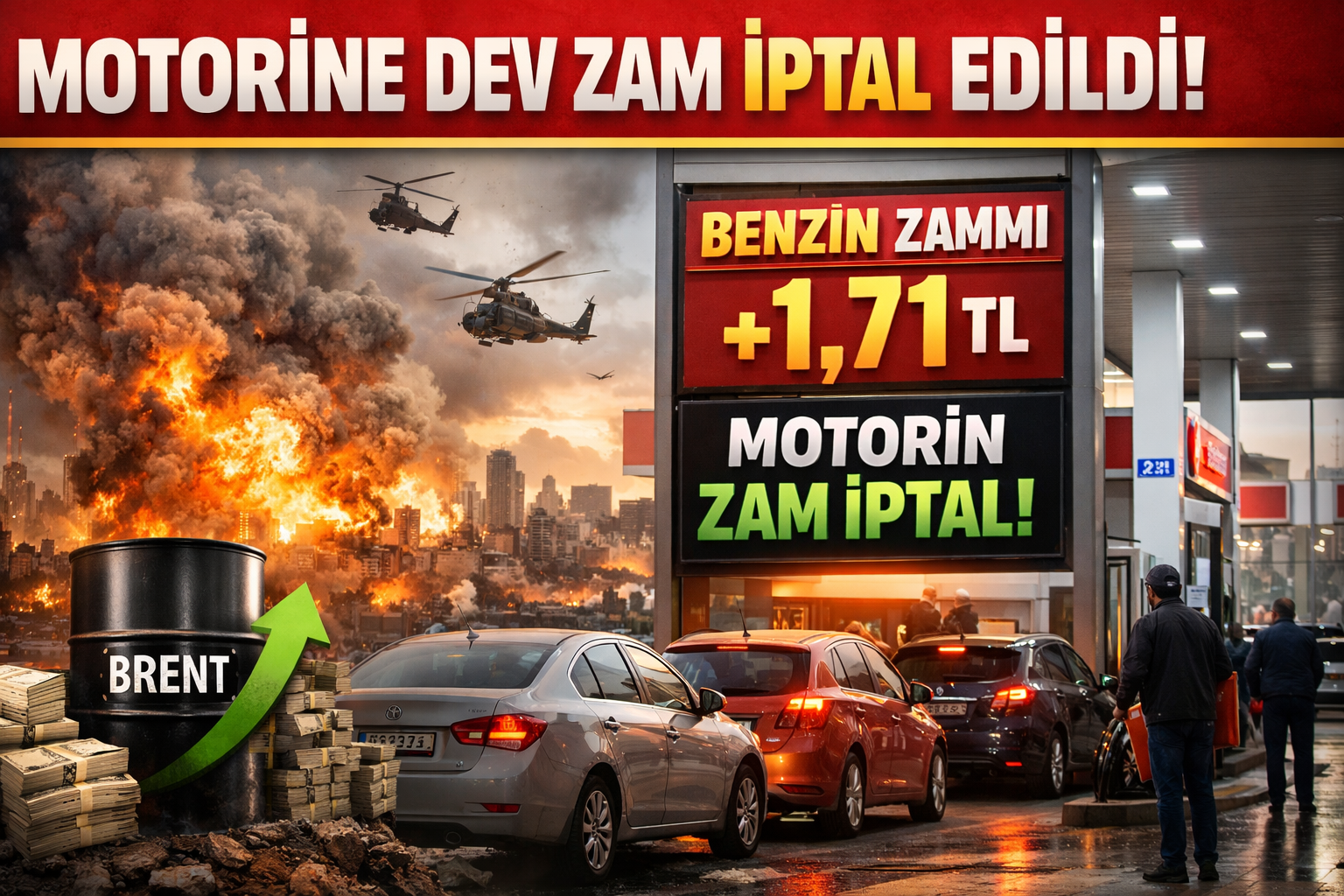 Motorine Dev Zam İptal Edildi! Orta Doğu Gerilimi Sonrası Hükümetten Kritik Hamle