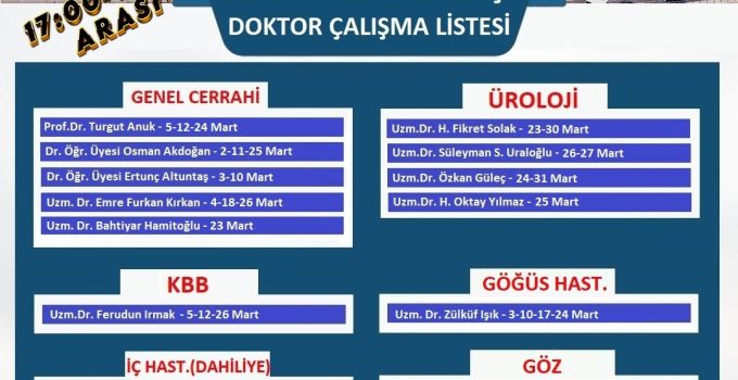 Yalova Eğitim ve Araştırma Hastanesi’nde Mesai Dışı Poliklinik Hizmeti Başlıyor