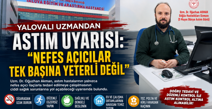Dr. Akman’dan Dünya Astım Günü Uyarısı: “Nefes Açıcı İlaçlar Tek Başına Astımı Tedavi Etmez”