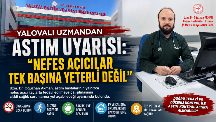 Dr. Akman’dan Dünya Astım Günü Uyarısı: “Nefes Açıcı İlaçlar Tek Başına Astımı Tedavi Etmez”