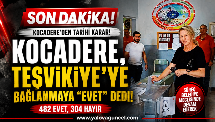 Kocadere Referandumunda Karar Çıktı: Teşvikiye’ye Bağlanmaya Halktan Güçlü Destek
